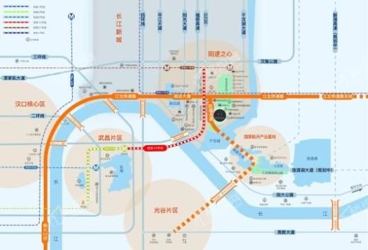 楚天都市蓝玉湾交通图